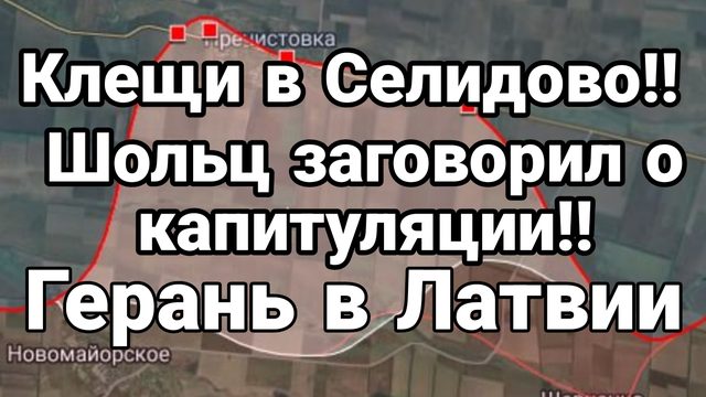 08-09-2024 Клещи в Селидово Шольц заговорил о капитуляции Герань в Латвии