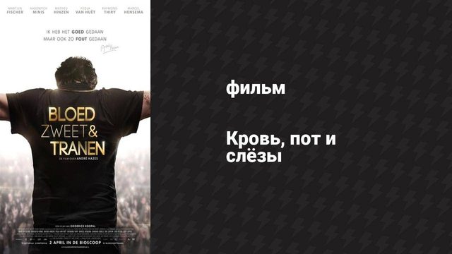 Кровь, пот и слёзы (фильм, 2015)