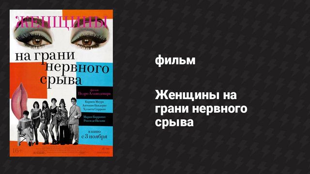 Женщины на грани нервного срыва (фильм, 1988)