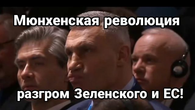 Мюнхенская РЕВОЛЮЦИЯ РАЗГРОМ ЗЕЛЕНСКОГО И ЕС