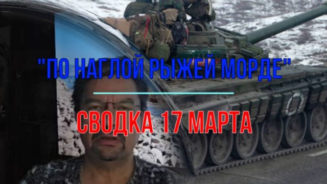 По наглой рыжей морде, сводка 17 марта