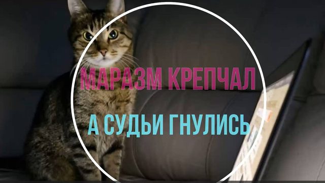 Маразм крепчал и судьи гнулись
