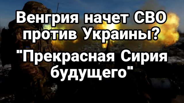 ВЕНГРИЯ НАЧНЕТ СВО ПРОТИВ УКРАИНЫ? "Прекрасная Сирия будущего"