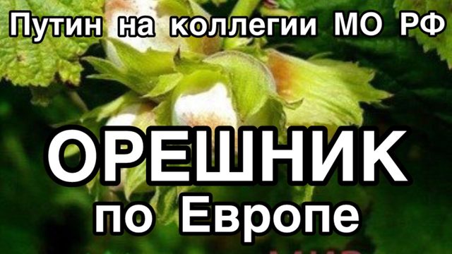 ОРЕШНИК СТАЛ НА БОЕВОЕ ДЕЖУРСТВО. Путин выступает на заседании коллегии Министерства обороны РФ