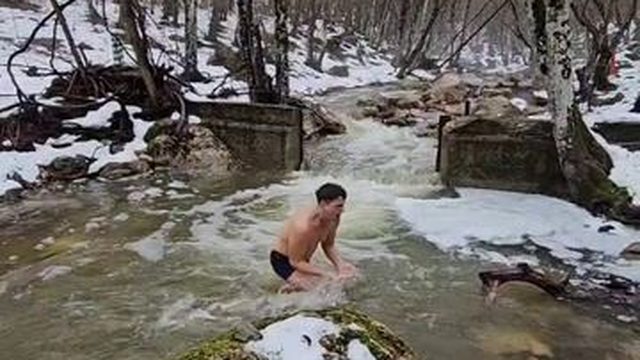 КРЫМ ПОЛНОВОДНЫЕ РЕКИ ПОСЛЕ РЕКОРДНОГО СНЕГОПАДА