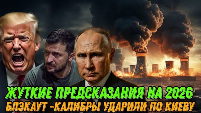 Жуткий прогноз на 2026 год. Калибры и Искандеры ударили по энергетике. Блэкаут в Киеве