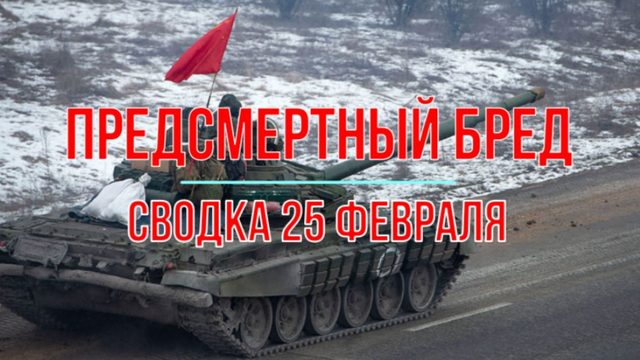 Предсмертный бред, сводка 25 февраля