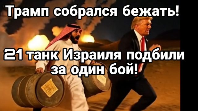 ТРАМП СОБРАЛСЯ БЕЖАТЬ ! 21 ТАНК ИЗРАИЛЯ ПОДБИЛИ ЗА ОДИН БОЙ