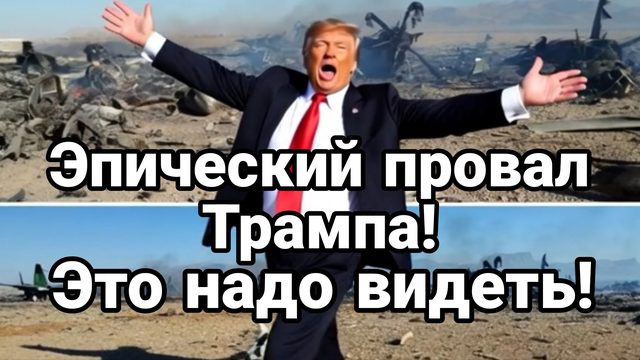 ЭПИЧЕСКИЙ ПРОВАЛ ТРАМПА! ЭТО НАДО ВИДЕТЬ ГДЕ ПИЛОТЫ?