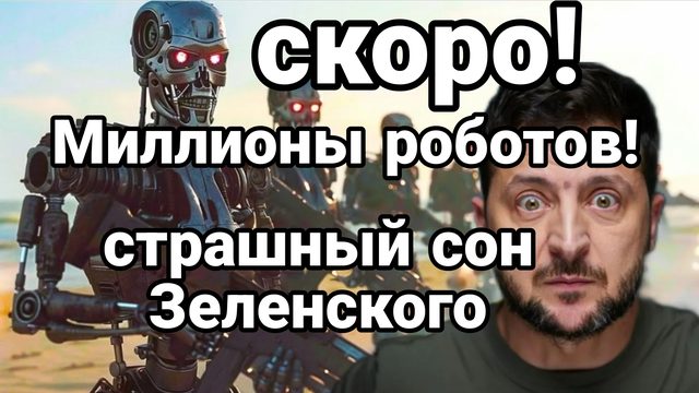 СКОРО МИЛЛИОНЫ РОБОТОВ ! УЖАС ЗЕЛЕНСКОГО