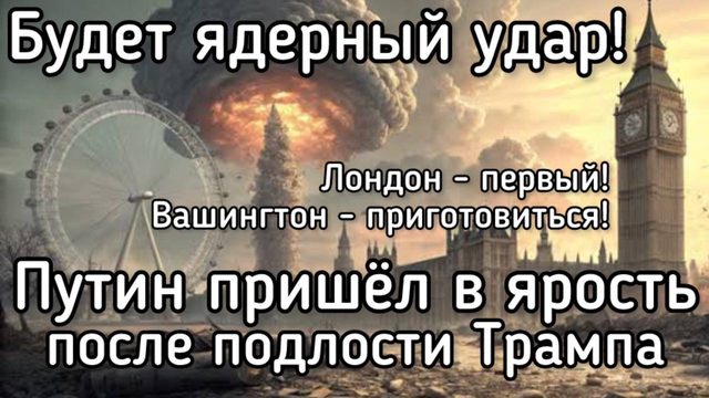 Россия ответит на агрессию против Белоруссии ядерны ударом по Лондону. Путин сделал жесткие заявлени