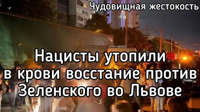 Нацисты утопили в крови восстание против Зеленского во Львове. Главная ошибка Львовского восстания