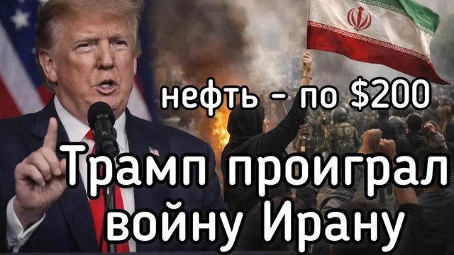 Нефть - 200 долл. Хуситы и Иран закрывают в проливы. Трамп проиграл войну. Секретный план Путина