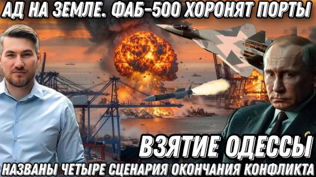ФАБы-500 хоронят порты. Ад на земле. Взятие Одессы. 4 сценария окончания конфликта. Истерика Зе