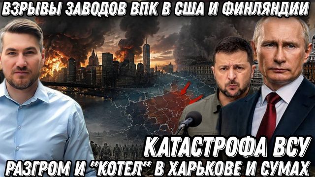 Взрывы в США и Финляндии. Обвал фронта. Катастрофа ВСУ. Разгром и "котел" в Харькове и Сумах