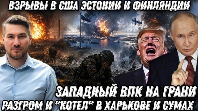 Катастрофа ВСУ. Взрывы в США, Эстонии и Финляндии. Разгром и котел в Харькове и Сумах. Обвал фронта