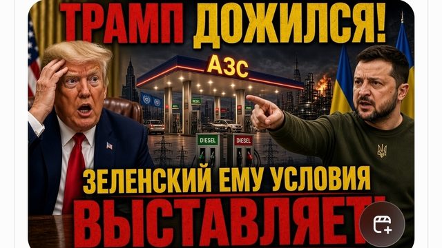 ТРАМП ДОЖИЛСЯ! ЕМУ ЗЕЛЕНСКИЙ УСЛОВИЯ ВЫСТАВЛЯЕТ!