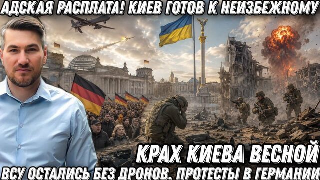 Адская расплата! Киев готов к неизбежному. ВСУ остались без дронов. Крах Киева весной. Бунт Германии