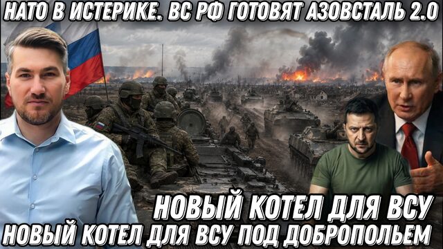 НАТО в истерике. ВС РФ готовят «Азовсталь 2.0» Новый котел для ВСУ под Добропольем. Наступление на