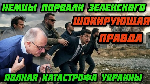 Срочно Шокирующая правда. Немцы порвали Зеленского. Катастрофа Украины.Названа дата. Зачем это Запад