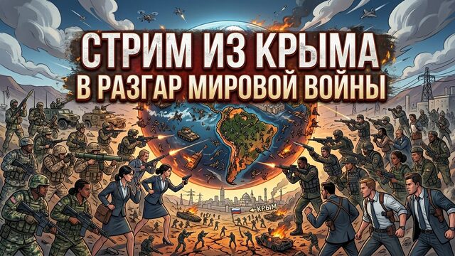 СТРИМ ИЗ КРЫМА В РАЗГАР МИРОВОЙ ВОЙНЫ 20 октября 2026 в 21:00 МСК