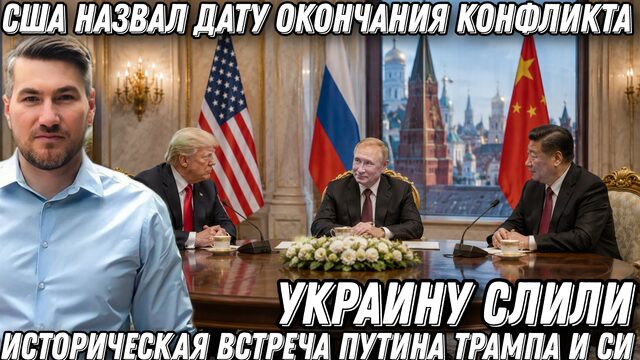 США назвали дату окончания конфликта. Историческая встреча Путина Трампа и Си. Украину слили.