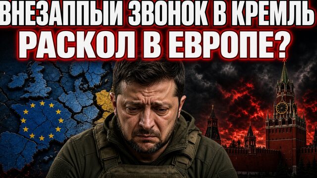 ЗЕЛЕНСКИЙ В ОТЧАЯНИИ СТУБ ПОЗВОНИЛ В МОСКВУ РАСКОЛ В ЕВРОПЕ
