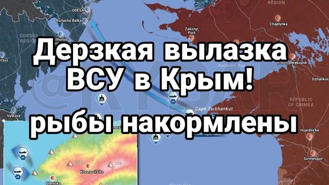 ВЫЛАЗКА ВСУ В КРЫМ Рыбы НАК0РМЛЕНЫ!