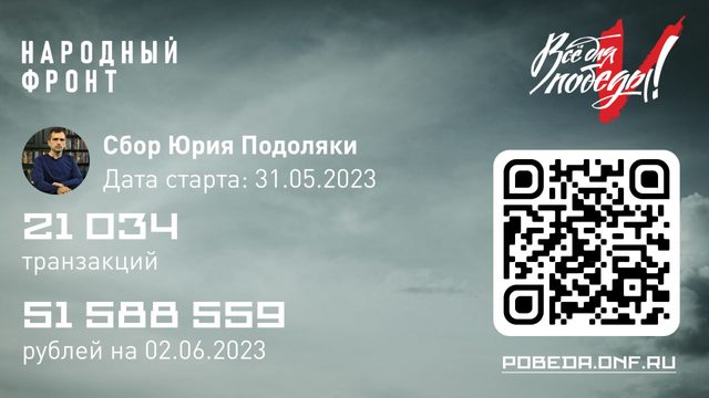 Сбор на средства РЭБ для армии: первые итоги — собраны первые 50 000 000 рублей